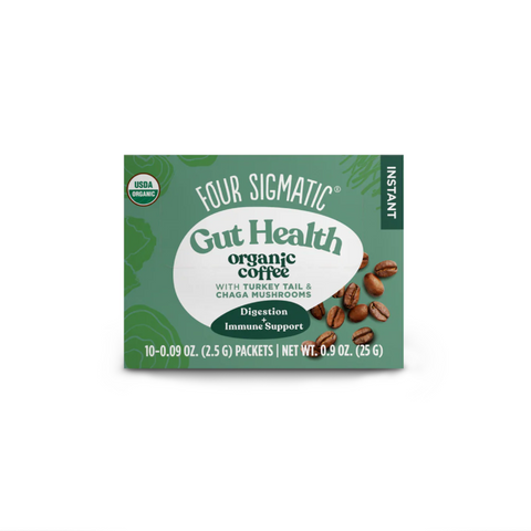 Gut Health Organic Coffee (Instant) 10 sachets Powder Medium + Bold | Four Sigmatic
