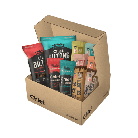 Starter Pack (10 products) 10 products Bars + Biltong | Chief Nutrition