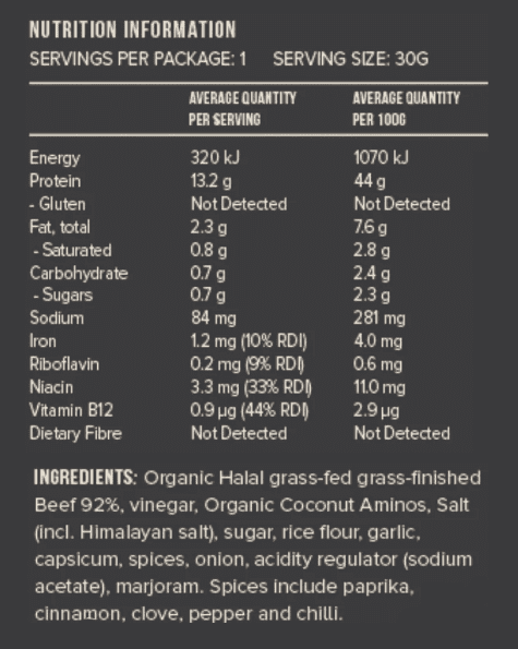 Chief Biltong (12 bags) | Chief Nutrition