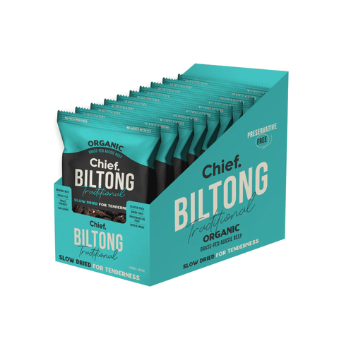 Chief Biltong (12 bags) Box of 12 Traditional | Chief Nutrition
