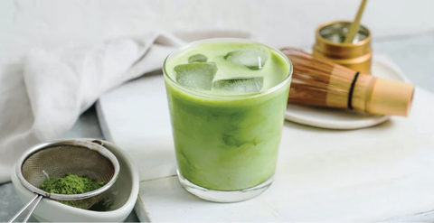 Beauty & Boost – Collagen & Matcha Iced Latte