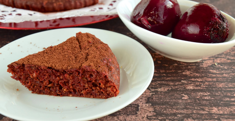 Beetroot cashew cake