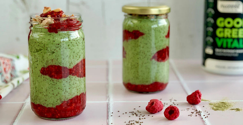 Chia puddings three ways