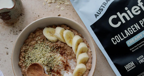 Creamy Cinnamon + Collagen Porridge