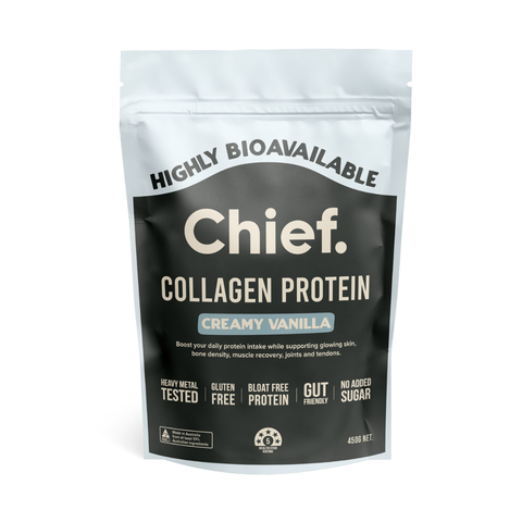 Collagen Protein Powder 450g Creamy Vanilla Powder | Chief Nutrition