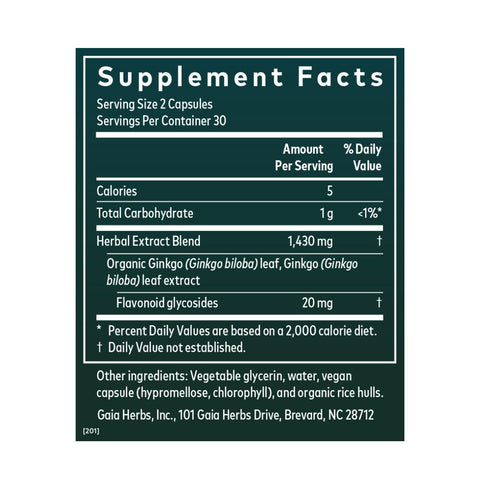 Ginkgo Leaf | Gaia Herbs