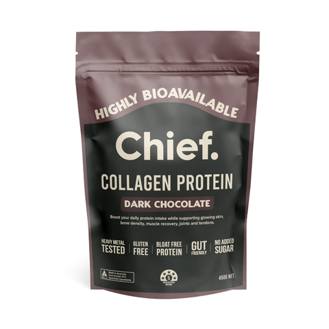 Collagen Protein Powder 450g Dark Chocolate Powder | Chief Nutrition
