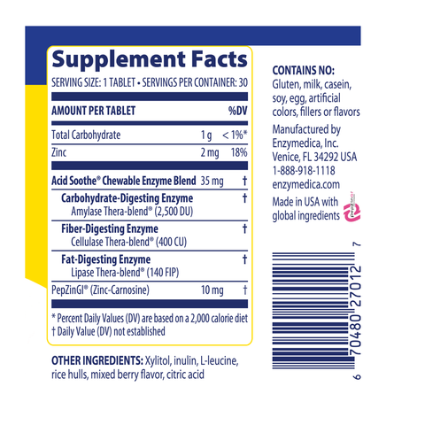 Acid Soothe™ Chewable | Enzymedica