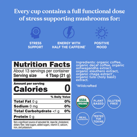 Balance Organic Half Caf Coffee (Ground) | Four Sigmatic