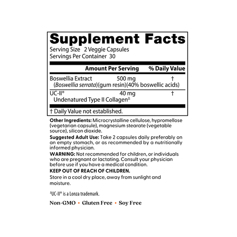 Boswellia with UC-II | Doctors Best