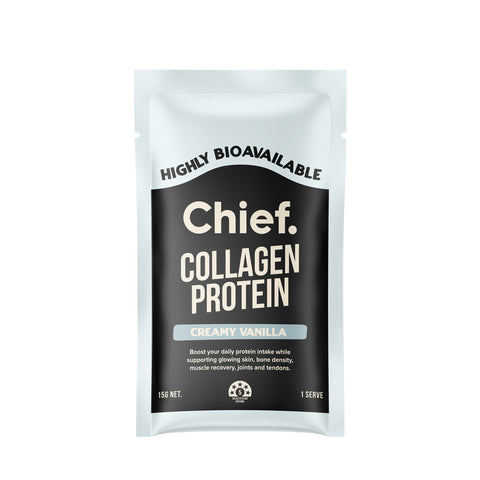 Collagen Protein (10 sachets) Creamy Vanilla 15 g Powder | Chief Nutrition