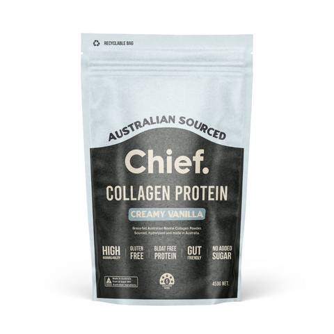 Collagen Protein Powder 450g Creamy Vanilla | Chief Nutrition