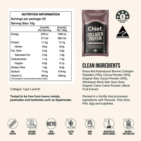 Collagen Protein (10 sachets) | Chief Nutrition