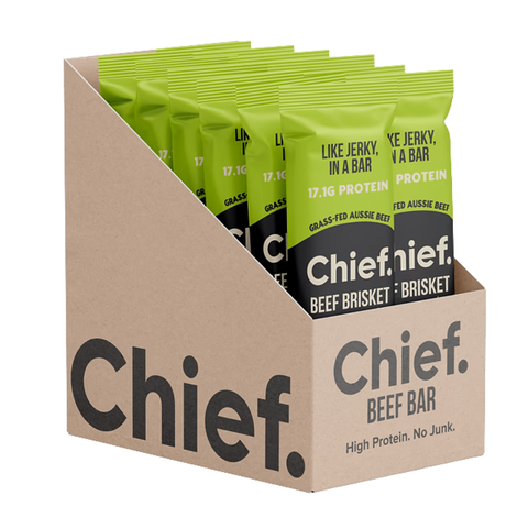 Chief Beef Bar (12 bars) Box of 12 bars Chipotle & Lime | Chief Nutrition