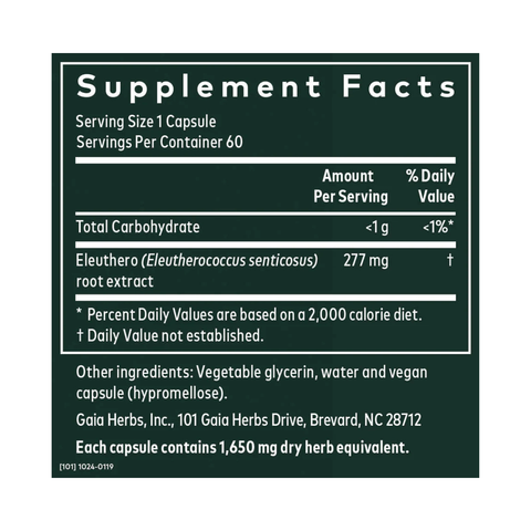 Eleuthero Root (Siberian Ginseng) | Gaia Herbs