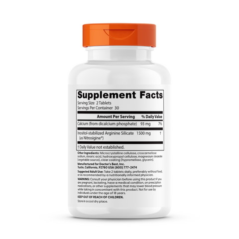 Fast Acting Arginine Complex with Nitrosigine | Doctors Best