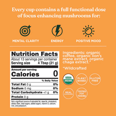 Focus Organic Coffee (Ground) | Four Sigmatic