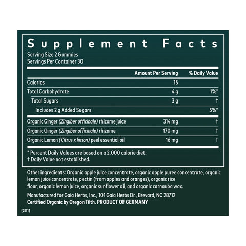 Nausea Gummies | Gaia Herbs