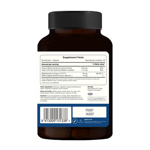 Gut Feelings™ Probiotic + Bs + Saffron | Gutsi