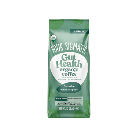 Gut Health Organic Coffee (Ground) 283 g Ground Coffee Medium + Bold | Four Sigmatic