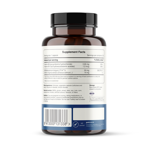Gut Feelings™ Probiotic + Bs + Saffron | Gutsi