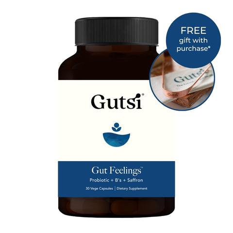 Gut Feelings™ Probiotic + Bs + Saffron 30s Capsules | Gutsi