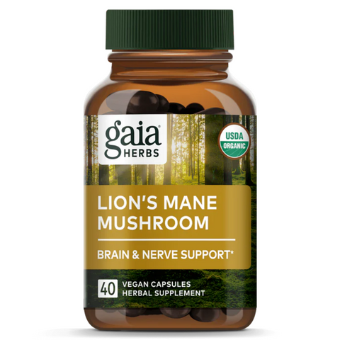 Lion's Mane Mushroom 40s Capsules | Gaia Herbs