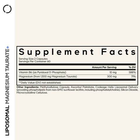 Liposomal Magnesium Taurate+
