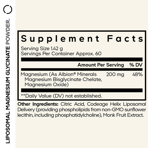 Liposomal Magnesium Glycinate Powder | Codeage