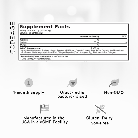 Multi Collagen Peptides Powder | Codeage