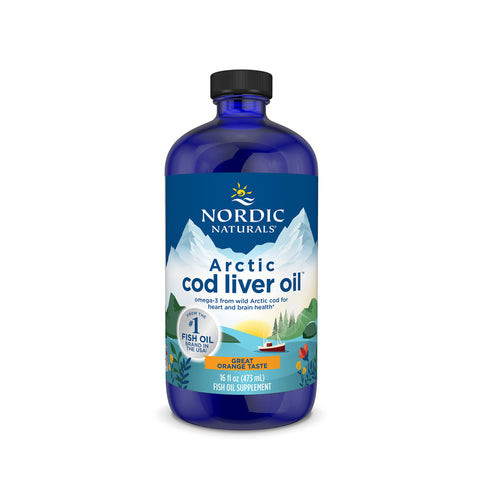 Arctic Cod Liver Oil Liquid Liquid 473 mL Orange | Nordic Naturals