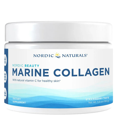 Nordic Beauty Marine Collagen 150g Strawberry Powder | Nordic Naturals