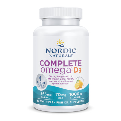 Complete Omega-D3 60s Softgels Lemon | Nordic Naturals