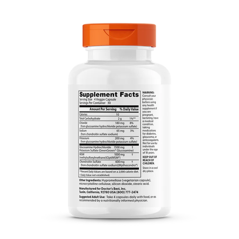 Vegan Glucosamine Chondroitin MSM | Doctors Best