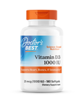 Vitamin D3 1000IU 180s Softgels | Doctors Best