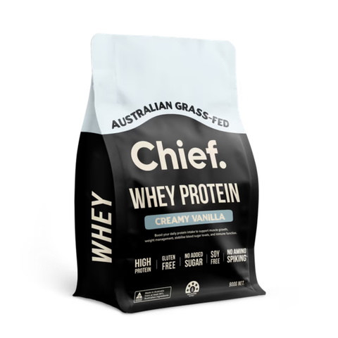 Whey Protein Concentrate 900g Creamy Vanilla Powder | Chief Nutrition
