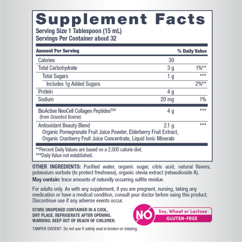 Collagen Peptides Pomegranate Liquid | NeoCell