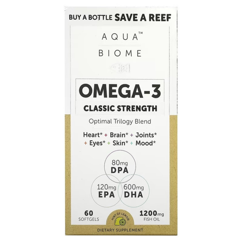 Aqua-Biome Omega 3 Classic Strength | Enzymedica