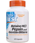 Betaine HCI, Pepsin & Gentian Bitters 120s Capsules | Doctors Best