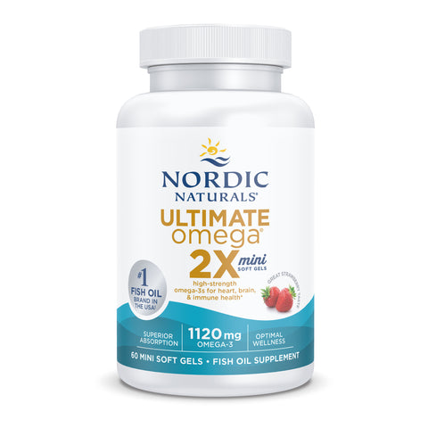 Ultimate Omega 2X Mini 60s Softgels Strawberry | Nordic Naturals
