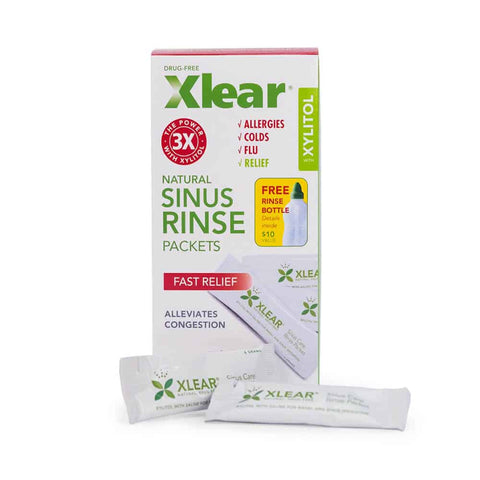 Sinus Care Rinse Bottle with Solution 50 refills | Xlear