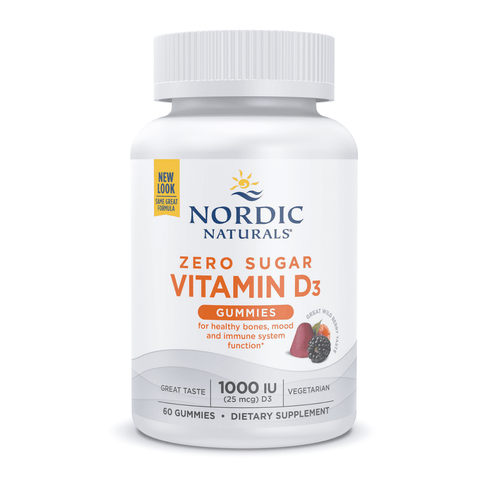 Zero Sugar Vitamin D3 Gummies 60s Gummies Wild Berry | Nordic Naturals