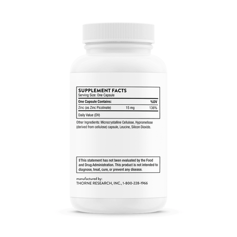 Zinc Picolinate 15mg | Thorne