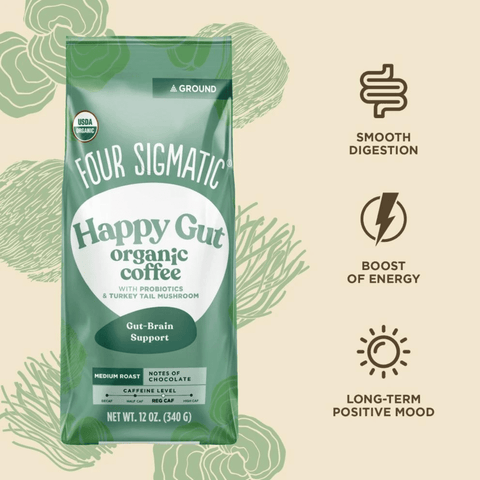 Happy Gut Organic Coffee (Ground) | Four Sigmatic